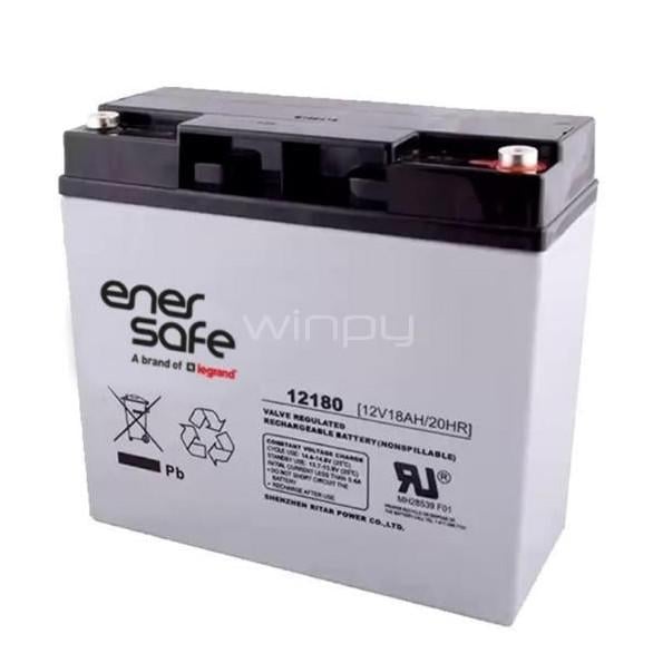 Batería Enersafe de 12V/12Ah (Plomo Ácido, 48W)