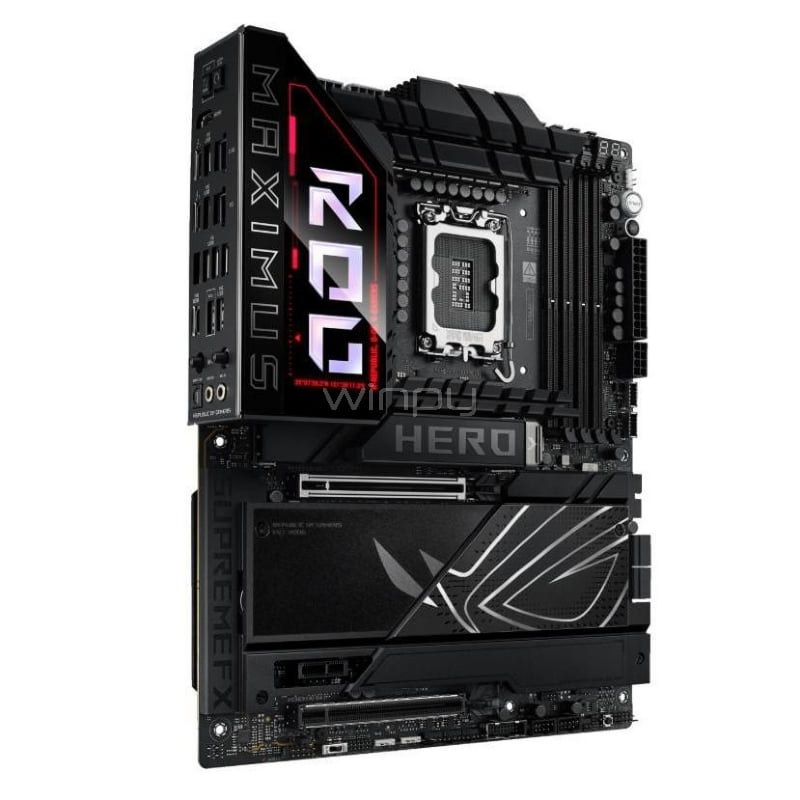 Placa Madre ASUS ROG Maximus Z890 Hero (LGA1851, DDR5 x4, M.2 x6, PCIe 5.0, Wi-Fi 7, ATX)