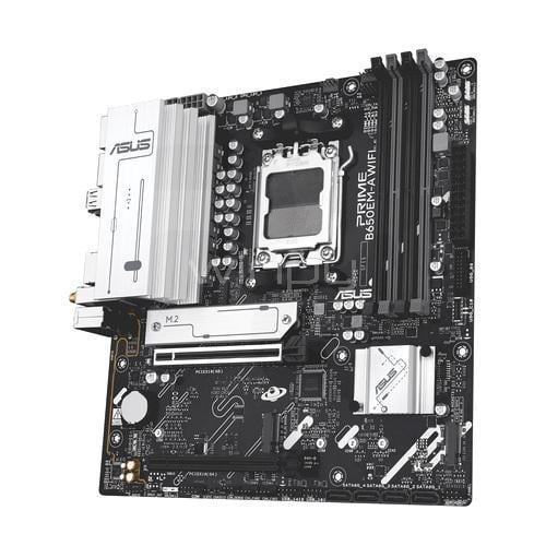 Placa Madre ASUS PRIME B650EM-A WIFI (AM5, DDR5 8000MHz, M.2 x3, MicroATX)
