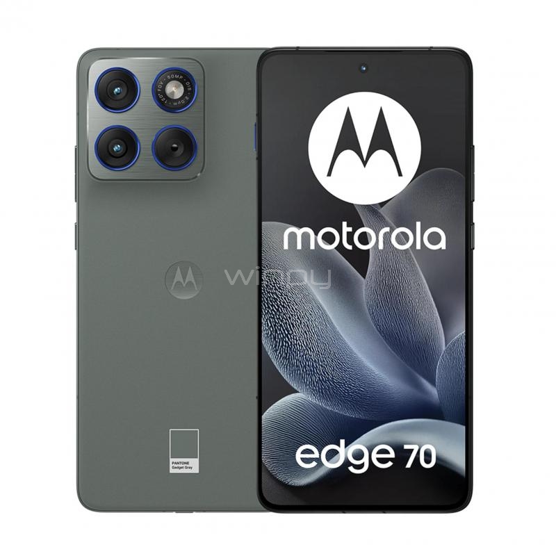 Celular Motorola Edge 70 de 6.7” (Snapdragon 7 Gen 4, 12GB RAM, 512GB Internos, Gris)