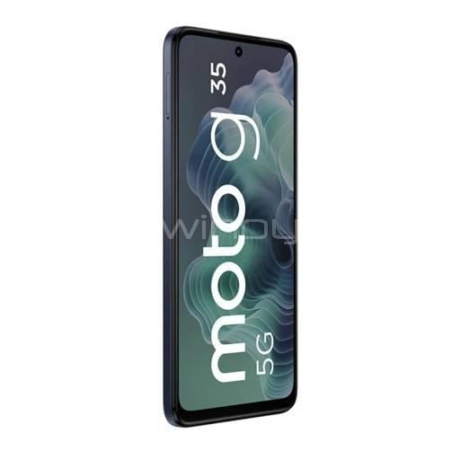 Celular Motorola Moto G35 de 6.7” (Unisoc T760, 4GB RAM, 256GB Internos, Negro)