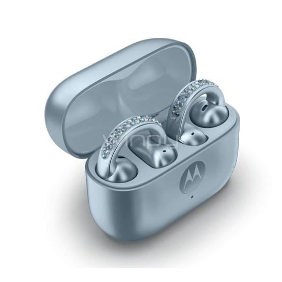 Audífonos Bluetooth Motorola Moto Buds Loop (TWS, Ice Melt Swarovski)