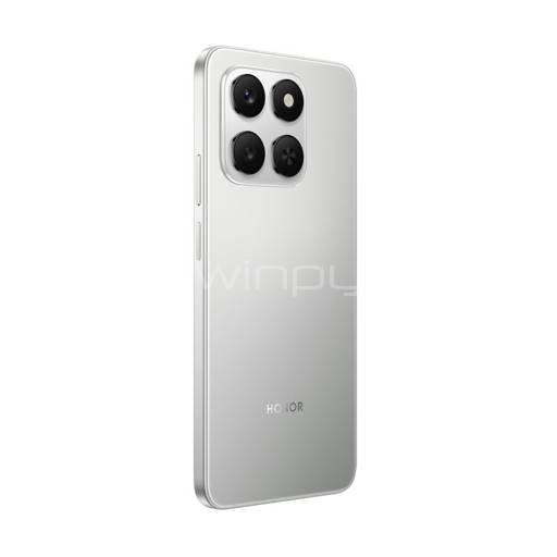 Celular HONOR 400 Smart 5G de 6.8“ (Snapdragon 6s Gen 3, 6GB RAM, 256GB Internos, Meteor Silver)