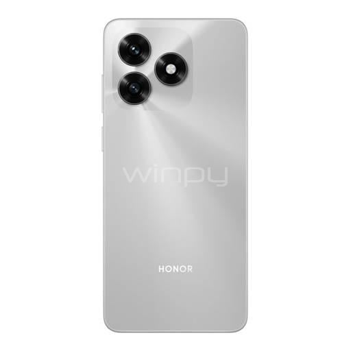 Celular Honor X5c Plus de 6.8” (Helio G81, 4GB RAM, 256GB Internos, Meteor Silver)