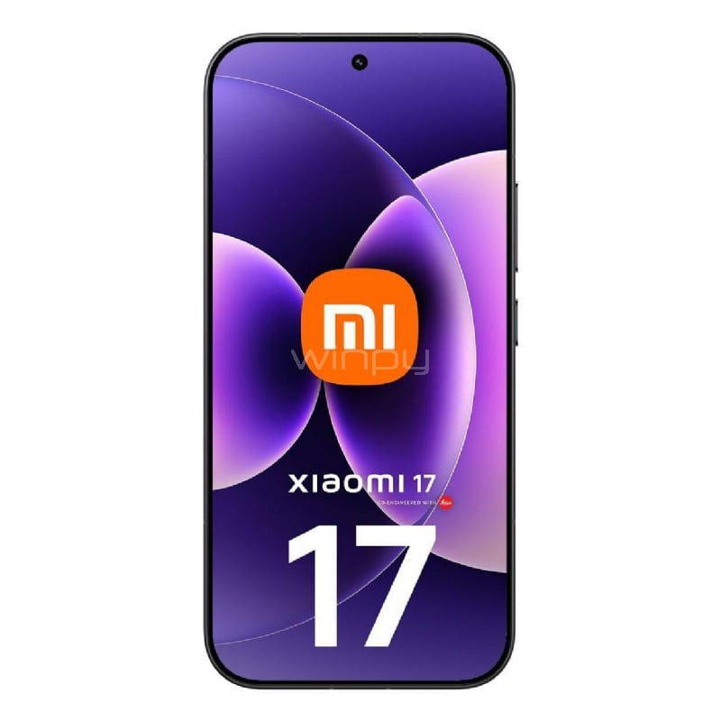 Celular Xiaomi 17 de 6.3” (Snapdragon 8 Elite Gen 5, 12GB RAM, 512GB Internos, Negro)