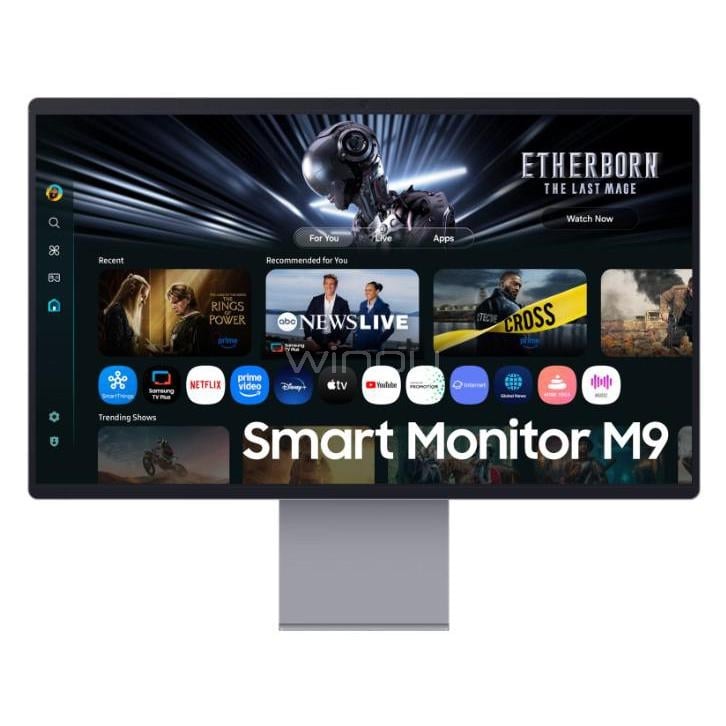 Monitor Samsung Smart M9 de 32” (OLED, 4K, HDR10+, HDMI/Wi-Fi/USB-C, Tizen)