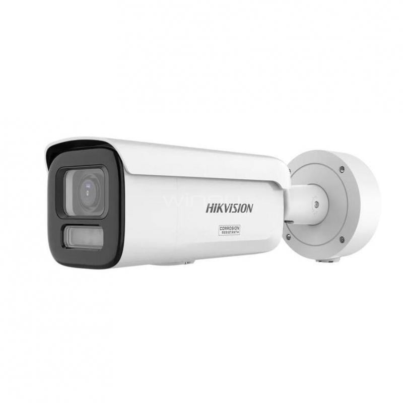Cámara Bullet IP Hikvision (2.8mm, 6MP, PoE, H.265+, IP67/IK10)