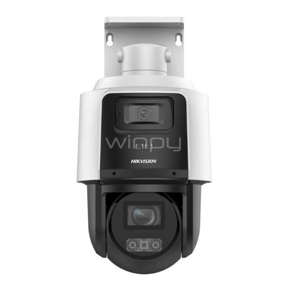 Cámara IP Hikvision TandemVu PTZ de 4MP (2.8mm, H.265, PoE+, IR40, IP66)