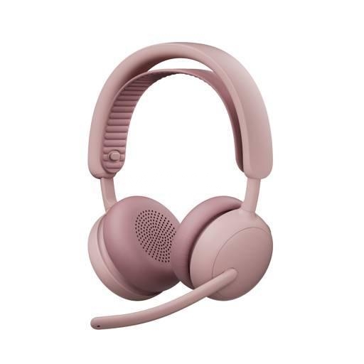 Audífonos Logitech Zone Wireless 2 ES (ANC, Bluetooth, Rosado)