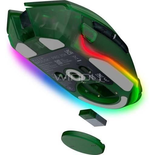 Mouse Gamer Razer Basilisk V3 Pro 35K Phantom Green (35000dpi, RGB, Inalámbrico)