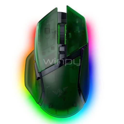 Mouse Gamer Razer Basilisk V3 Pro 35K Phantom Green (35000dpi, RGB, Inalámbrico)