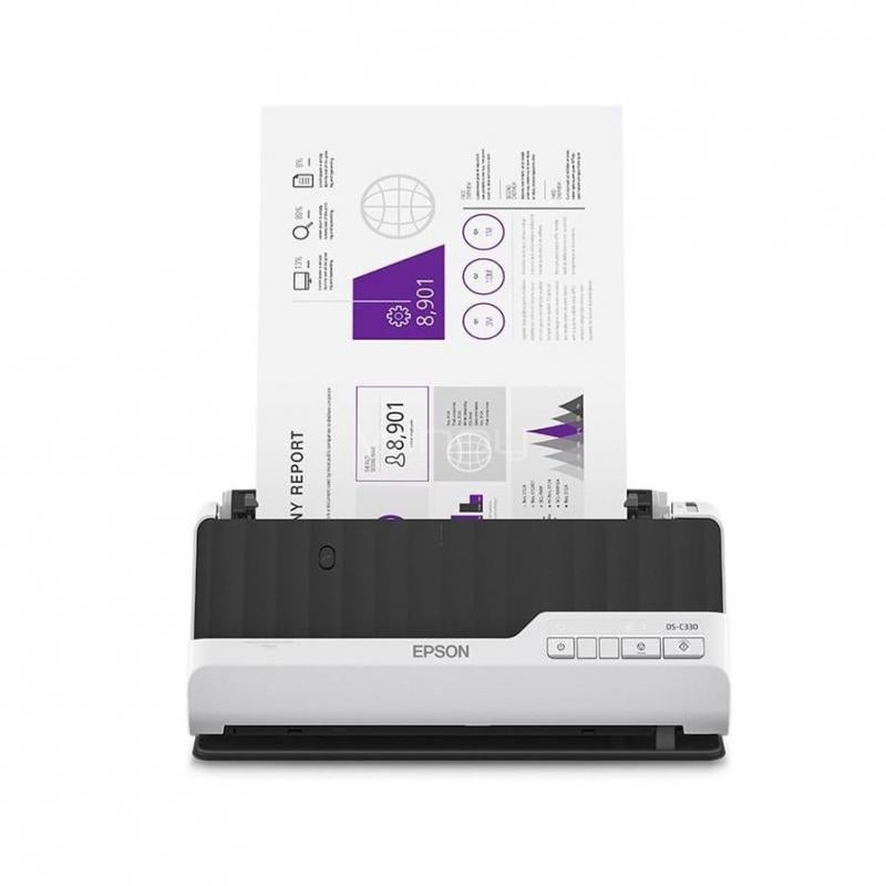 Escáner de documentos Epson DS-C330 (30ppm/60ipm, Dúplex, USB-C)