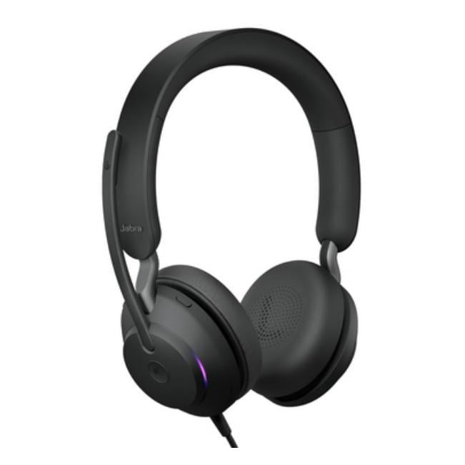 Audífonos Jabra Evolve2 40 SE MS Stereo (USB-C, 40mm, Busylight, Negro)
