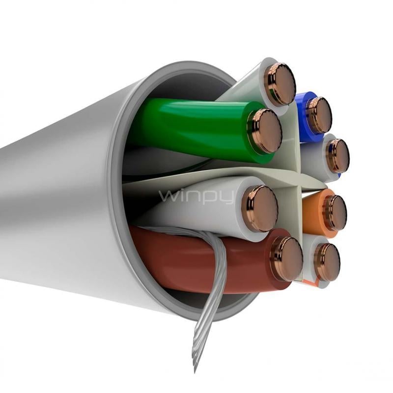 Cable de Red Nexxt de 305 mts (U/UTP, Cat6, 24AWG, Cobre)