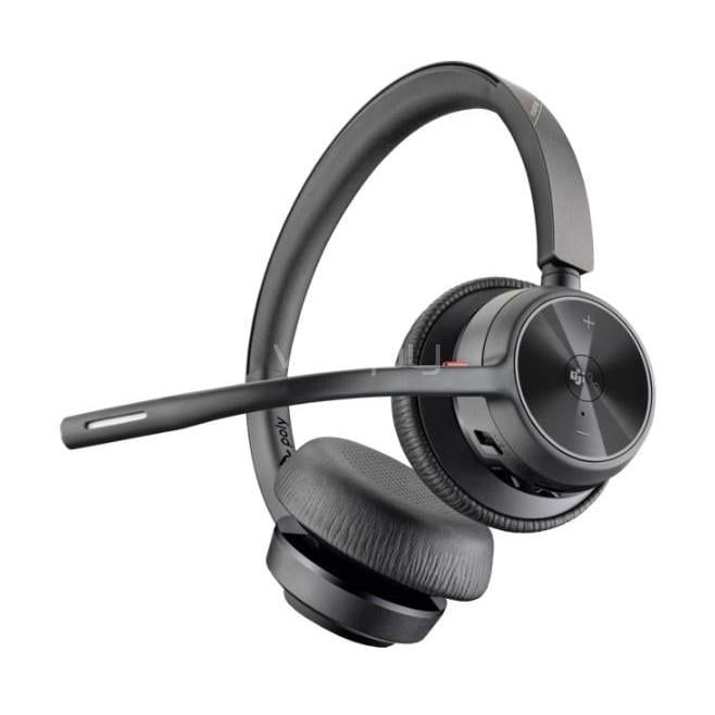 Audífonos Poly Voyager 4320 de Diadema (MS Teams, Bluetooth, Negro)