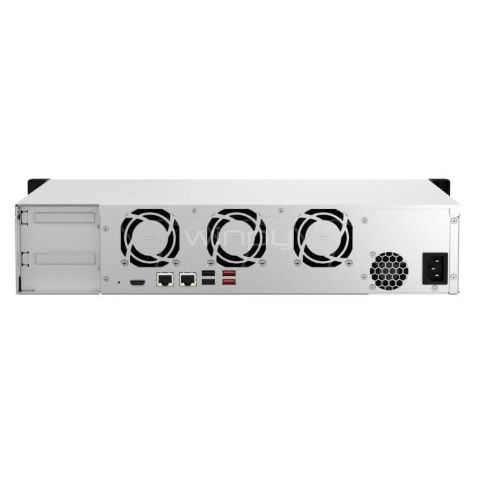 Servidor NAS QNAP TS-864eU-8G con 8 Bahías de 3.5“ (Celeron N5095, 8GB DDR4, 2U, 300W)