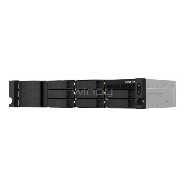 Servidor NAS QNAP TS-864eU-8G con 8 Bahías de 3.5“ (Celeron N5095, 8GB DDR4, 2U, 300W)