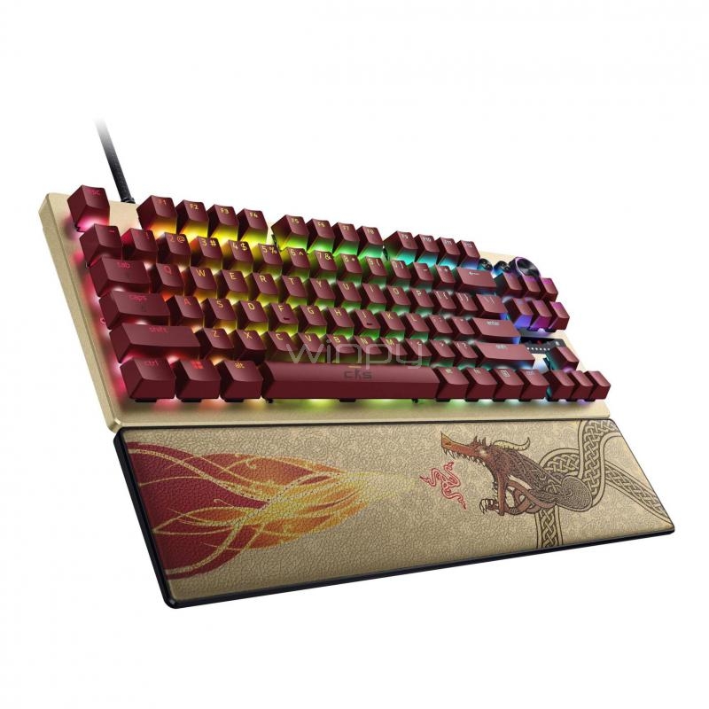 Teclado Gamer Razer Huntsman V3 Pro TKL Counter-Strike 2 Edition (Switches Ópticos Analógicos, RGB, PBT, Español)