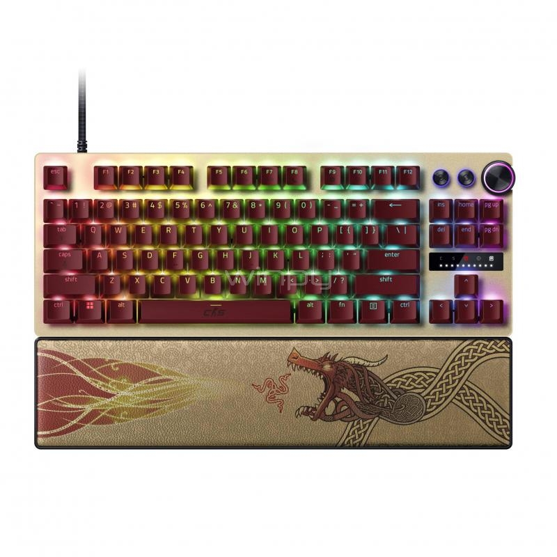 Teclado Gamer Razer Huntsman V3 Pro TKL Counter-Strike 2 Edition (Switches Ópticos Analógicos, RGB, PBT, Español)