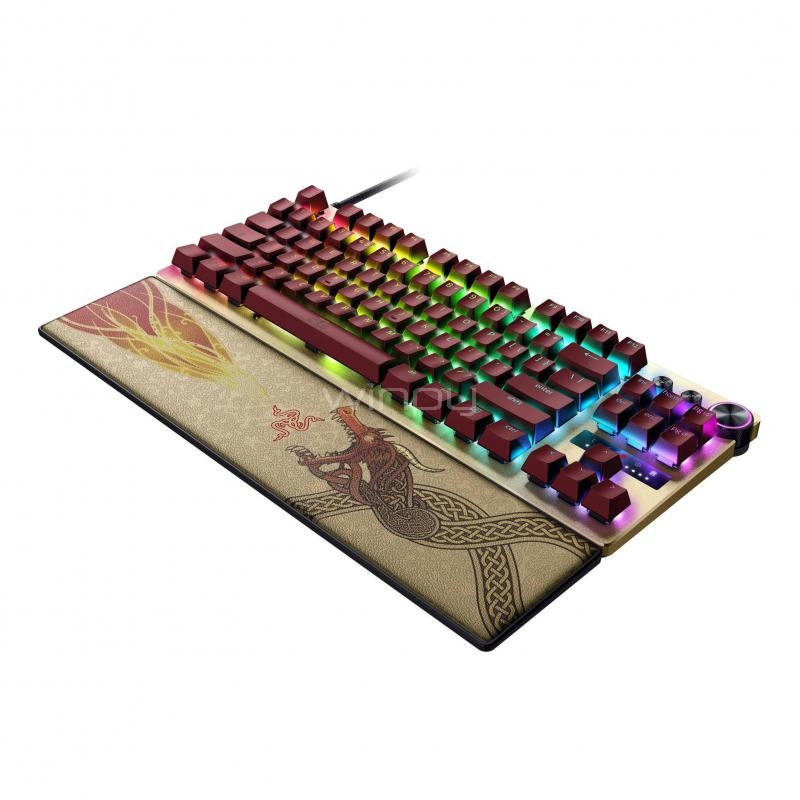 Teclado Gamer Razer Huntsman V3 Pro TKL Counter-Strike 2 Edition (Switches Ópticos Analógicos, RGB, PBT, Español)