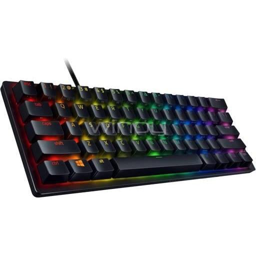 Teclado Mecánico Razer Huntsman Mini (Switch Linear Optical, RGB, PBT, Negro)