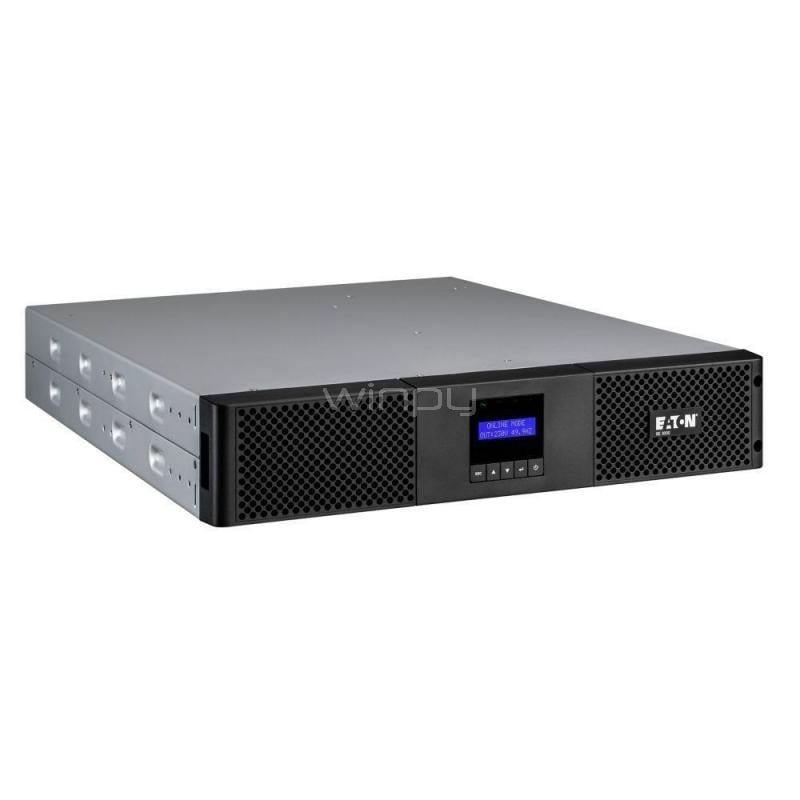 UPS Eaton 9E3000IR de 3000VA (2700W, Doble Conversión Online, C13/C19, Rack 2U)