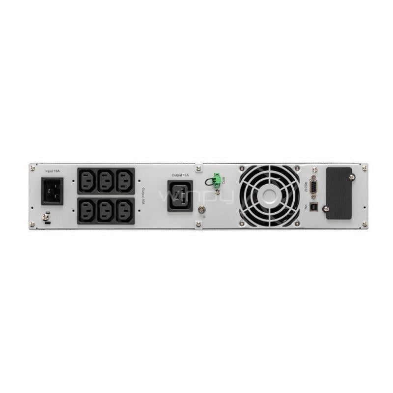 UPS Eaton 9E3000IR de 3000VA (2700W, Doble Conversión Online, C13/C19, Rack 2U)