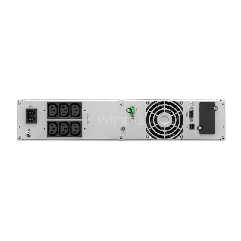 UPS Eaton 9E2000IR de 2000VA (1800W, Doble Conversión Online, C13, Rack 2U)