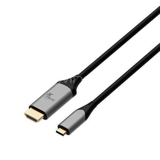 Cable USB-C a HDMI Xtech de 1.8 mts (4K x 2K, 30Hz, Plug & Play)