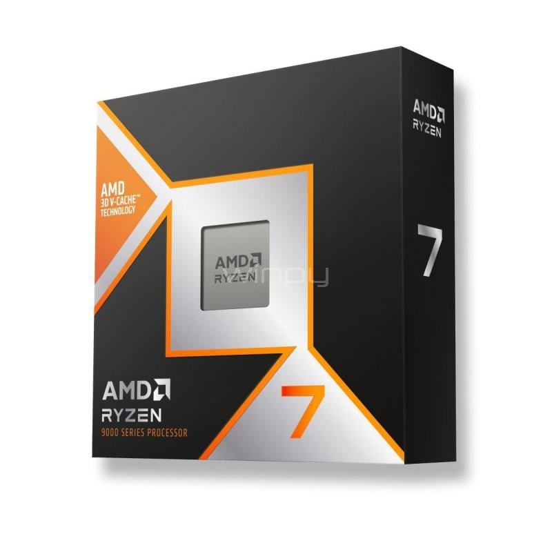 Procesador AMD Ryzen 7 9850X3D (AM5, 8 Cores, 16 Hilos, 4.7/5.6GHz, 96MB de Caché)