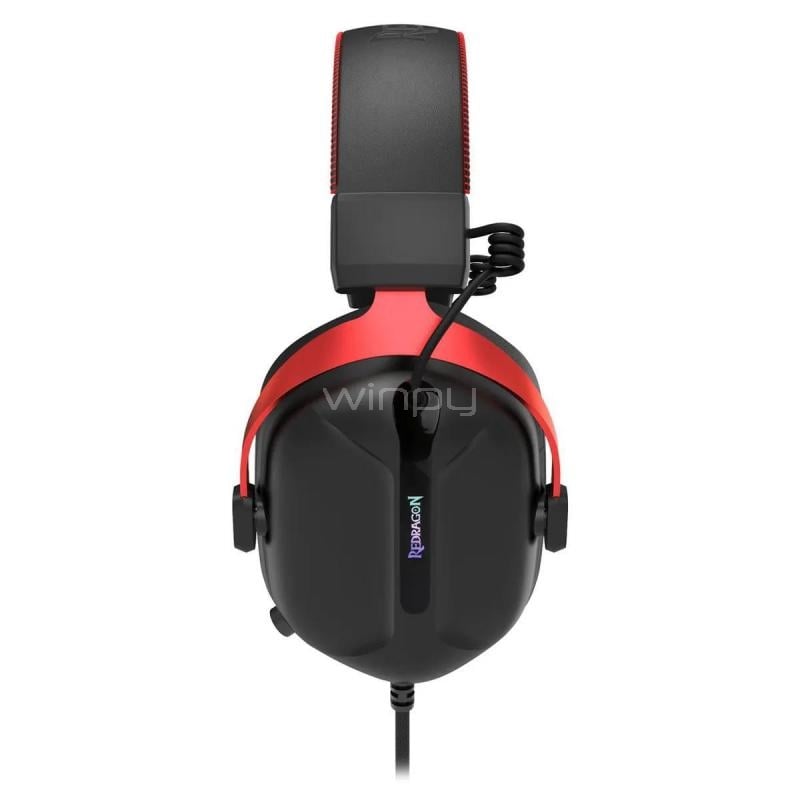 Audífonos Gamer Redragon Cybill H312 (USB 2.0, RGB, Negro)