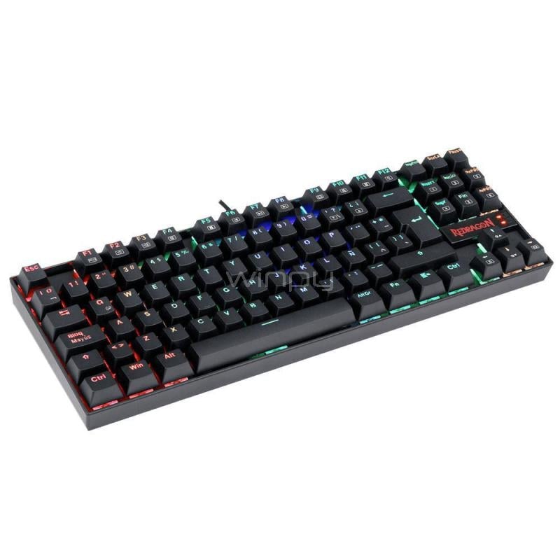 Teclado Mecánico Redragon Kumara K552RGB-1 (Español, RGB, Negro)