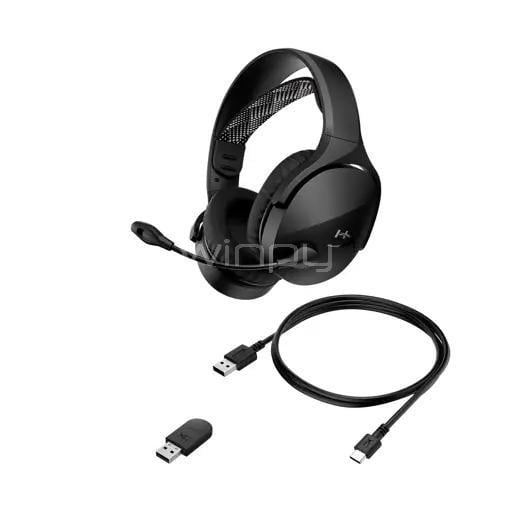 Audífonos Gamer HyperX Cloud Jet Wireless (Bluetooth/Dongle USB, Negro)