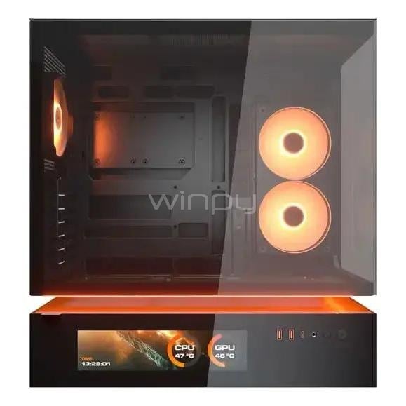 Gabinete Gamer Cougar CFV235 Vision (ATX, Vidrio Templado, 3 ventiladores, Negro)