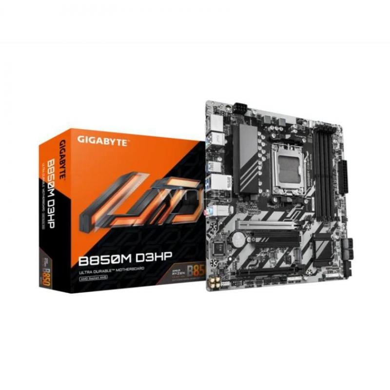 Placa Madre Gigabyte B850M D3HP (AM5, DDR5 x4, M.2 x2, Micro ATX)