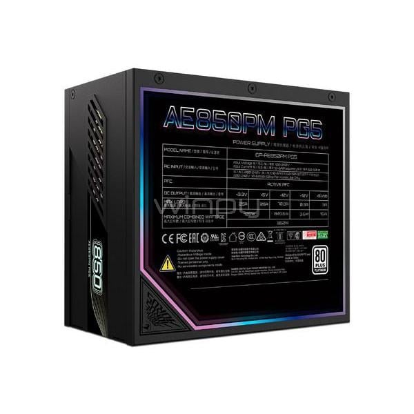 Fuente de Poder Gigabyte AORUS Elite P850W (Full Modular, Certificada 80+ Platinum, ATX 3.1)
