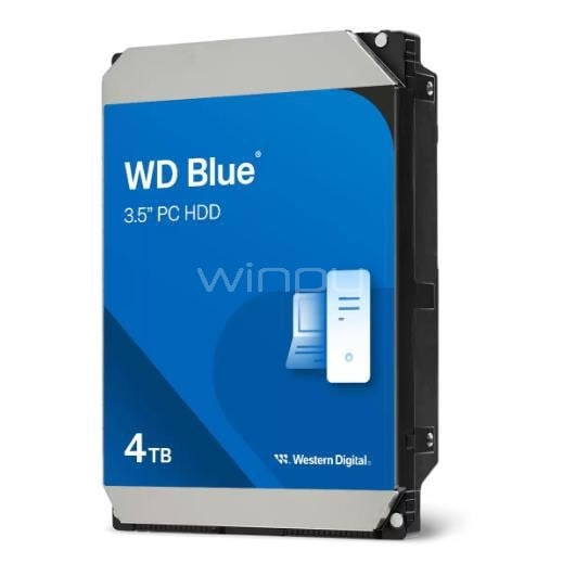 Disco Duro Western Digital Blue de 4TB (3.5“, SATA, 5400rpm, 128MB de Caché)
