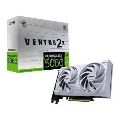 Tarjeta gráfica MSI GeForce RTX 5060 VENTUS 2X WHITE de 8GB GDDR7