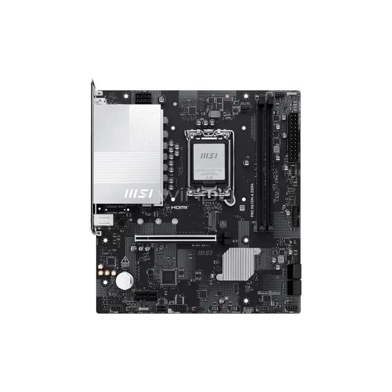Placa Madre MSI PRO H610M-A DDR4 (LGA1700, DDR4 x2, M.2, Micro ATX)