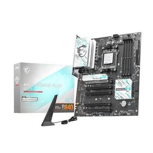 Placa Madre MSI B840 GAMING PLUS WIFI (AM5, DDR5 8000MHz, M.2 x2, ATX)