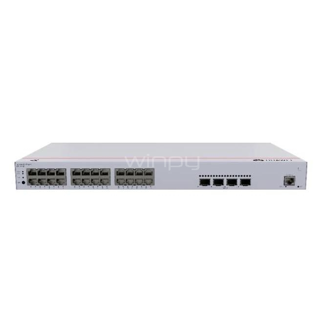 Switch Huawei eKit S220-24P4X de 28 Puertos (GbE PoE+ 24x, 10GE SFP+ 4X, 400W)