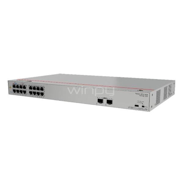 Switch Huawei eKit S110-16LP2SR de 18 Puertos (PoE+, SFP, 36 Gbps, 160W)
