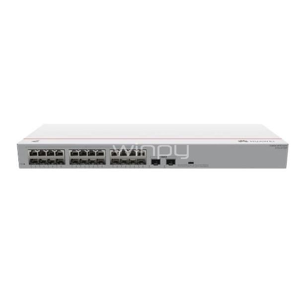 Switch Huawei eKit S110-24T2SR de 26 Puertos (No Gestionado, Gigabit, SFP, 52 Gbps)