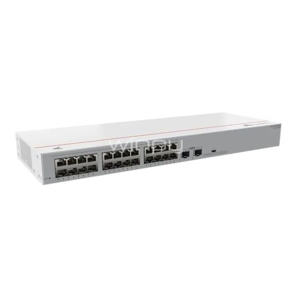 Switch Huawei eKit S110-24T2SR de 26 Puertos (No Gestionado, Gigabit, SFP, 52 Gbps)