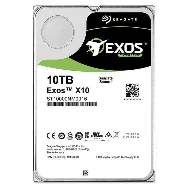 Disco Duro Seagate Exos X10 de 10TB (3.5”, SATA, 7200RPM, Enterprise)