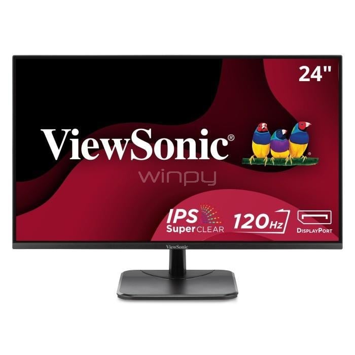 Monitor ViewSonic VA2456A-MHD de 24“ (IPS, Full HD, 120Hz, 4ms, DP+HDMI+VGA, VESA)