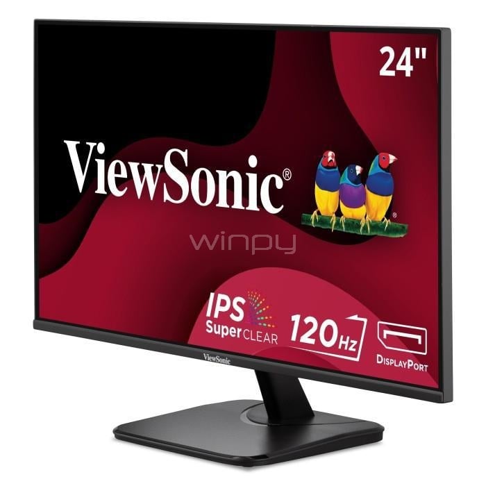 Monitor ViewSonic VA2456A-MHD de 24“ (IPS, Full HD, 120Hz, 4ms, DP+HDMI+VGA, VESA)