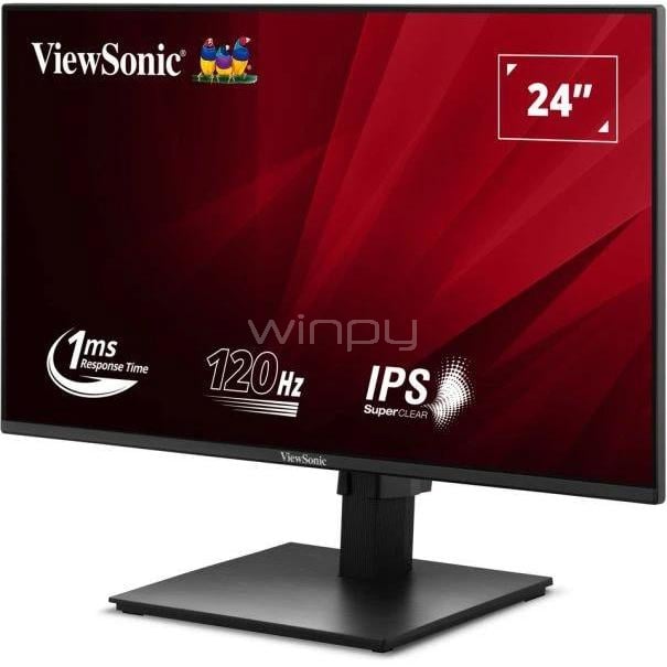 Monitor ViewSonic VA2448-MHJ de 24“ (IPS, Full HD, 120Hz, 1ms, HDMI+VGA, VESA)