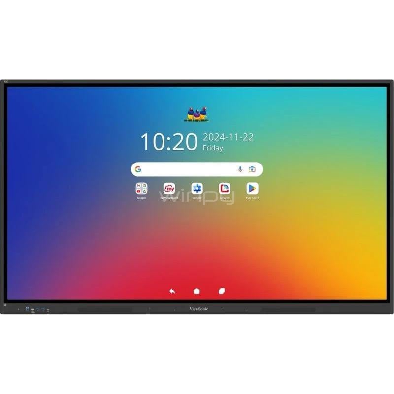 Pantalla Interactiva Viewsonic IFP8634 de 86“ (TFT LCD, 4K, DP+HDMI+Rj45, VESA)