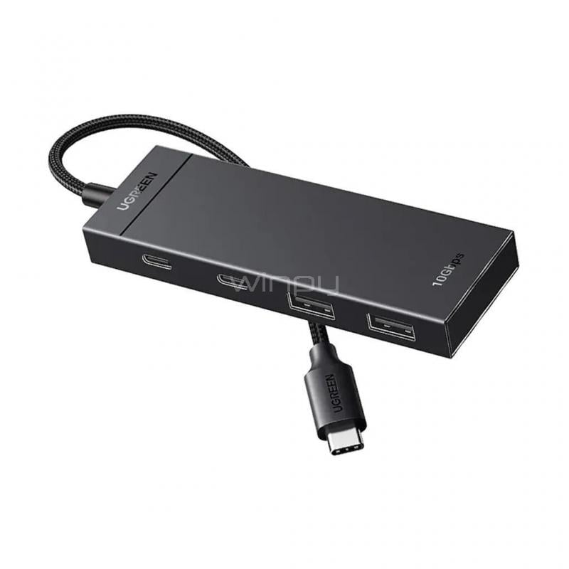 Adaptador Multipuerto HUB UGREEN CM806 (USB-C x2, USB-A x2)